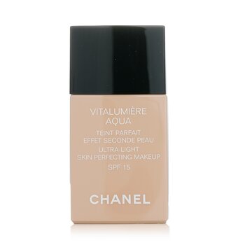 Chanel Vitalumiere Aqua超輕薄肌膚完美補妝SFP 15-＃40米色 (Vitalumiere Aqua Ultra Light Skin Perfecting Make Up SFP 15 - # 40 Beige)