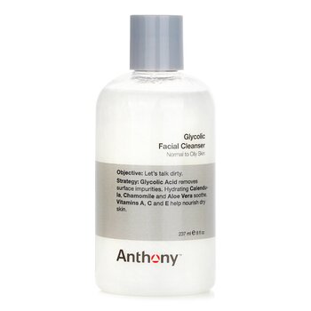 Anthony Logistics男士乙醇潔面乳-中性/油性皮膚 (Logistics For Men Glycolic Facial Cleanser - For Normal/ Oily Skin)