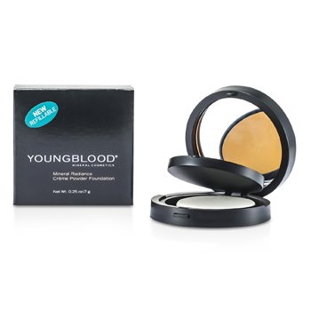 Youngblood 礦物光彩粉餅-＃太妃糖 (Mineral Radiance Creme Powder Foundation - # Toffee)
