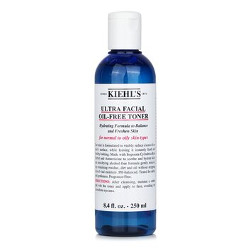 Kiehls 超面部無油爽膚水-適用於普通至油性皮膚類型 (Ultra Facial Oil-Free Toner - For Normal to Oily Skin Types)