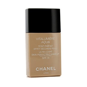 Chanel Vitalumiere Aqua超輕肌膚修護粉底霜SPF15-＃10米色 (Vitalumiere Aqua Ultra Light Skin Perfecting Make Up SPF15 - # 10 Beige)