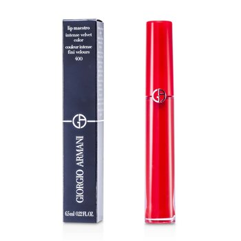 Giorgio Armani 唇膏大師濃烈的天鵝絨色（液體唇膏）-＃400（紅色） (Lip Maestro Intense Velvet Color (Liquid Lipstick) - # 400 (The Red))