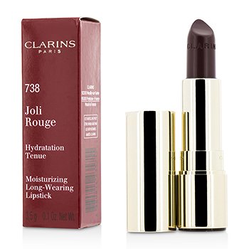 Clarins Joli Rouge（長效保濕唇膏）-＃738皇家李子 (Joli Rouge (Long Wearing Moisturizing Lipstick) - # 738 Royal Plum)