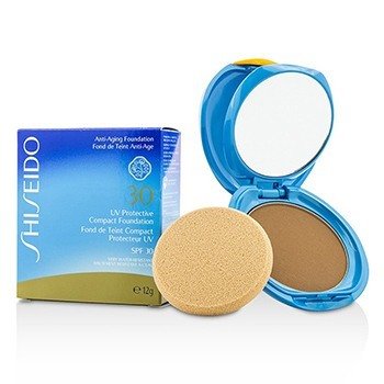 Shiseido 防紫外線粉底液SPF 30（盒裝+補充裝）-＃深米色 (UV Protective Compact Foundation SPF 30 (Case+Refill) - # Dark Beige)