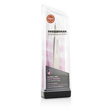 Tweezerman 斜型鑷子 - Classic Stainless Steel (工作室系列) (Slant Tweezer - Classic Stainless Steel (Studio Collection))