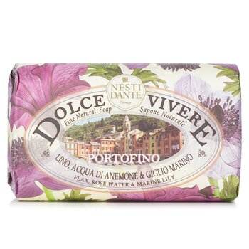 Dolce Vivere天然天然香皂-波托菲諾-亞麻,玫瑰水和海洋百合