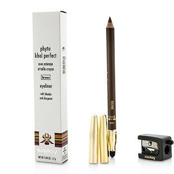 Sisley Phyto Khol完美眼線筆（帶有攪拌器和卷筆刀）-＃棕色 (Phyto Khol Perfect Eyeliner (With Blender and Sharpener) - # Brown)