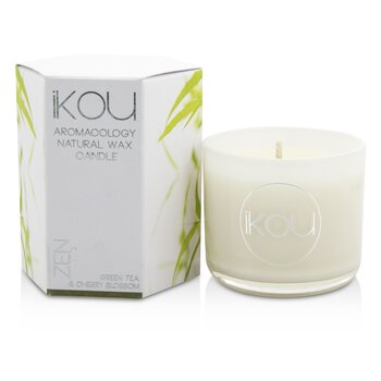 iKOU 生態豪華香薰天然蠟蠟燭杯-禪（綠茶和櫻花） (Eco-Luxury Aromacology Natural Wax Candle Glass - Zen (Green Tea & Cherry Blossom))