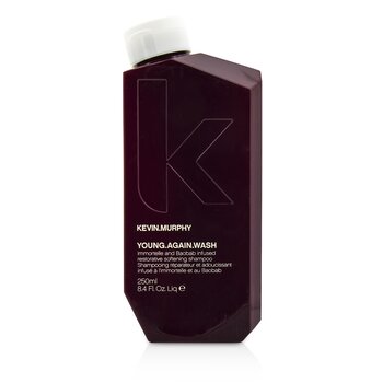Kevin.Murphy Young.Again.Wash（Immortelle和猴麵包樹注入了修復性柔順洗髮露-乾燥脆弱的頭髮） (Young.Again.Wash (Immortelle and Baobab Infused Restorative Softening Shampoo - To Dry Brittle Hair))