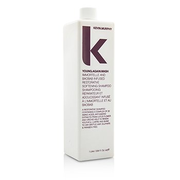 Kevin.Murphy Young.Again.Wash（Immortelle和猴麵包樹注入了修復性柔順洗髮露-乾燥脆弱的頭髮） (Young.Again.Wash (Immortelle and Baobab Infused Restorative Softening Shampoo - To Dry Brittle Hair))