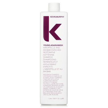 Kevin.Murphy Young.Again.Wash（Immortelle和猴麵包樹注入了修復性柔順洗髮露-乾燥脆弱的頭髮） (Young.Again.Wash (Immortelle and Baobab Infused Restorative Softening Shampoo - To Dry Brittle Hair))