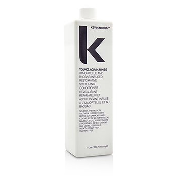 Kevin.Murphy Young.Again.Rinse（Immortelle和猴麵包樹注入修復性柔順護髮素-乾燥，脆弱或受損髮質） (Young.Again.Rinse (Immortelle and Baobab Infused Restorative Softening Conditioner - To Dry, Brittle or Damaged Hair))