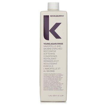 Kevin.Murphy Young.Again.Rinse（Immortelle和猴麵包樹注入修復性柔順護髮素-乾燥，脆弱或受損髮質） (Young.Again.Rinse (Immortelle and Baobab Infused Restorative Softening Conditioner - To Dry, Brittle or Damaged Hair))