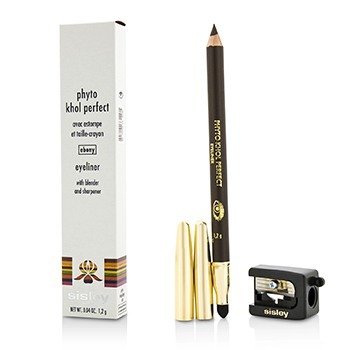 Phyto Khol完美眼線筆（帶有攪拌器和卷筆刀）-＃烏木 (Phyto Khol Perfect Eyeliner (With Blender and Sharpener) - # Ebony)