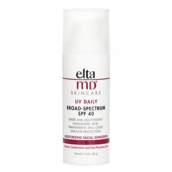 EltaMD 全日修復防曬霜 SPF 40 (新舊包裝隨機) (UV Daily Moisturizing Facial Sunscreen SPF 40 -(Packaging Random Pick))