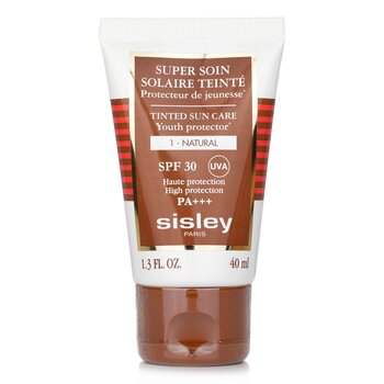 Sisley 超級Soolaire著色青年保護霜SPF 30 UVA PA +++-＃1天然 (Super Soin Solaire Tinted Youth Protector SPF 30 UVA PA+++ - #1 Natural)