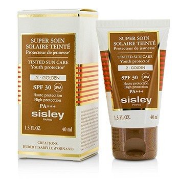 Super Soin Solaire有色青年保護霜SPF 30 UVA PA +++-＃2金色 (Super Soin Solaire Tinted Youth Protector SPF 30 UVA PA+++ - #2 Golden)