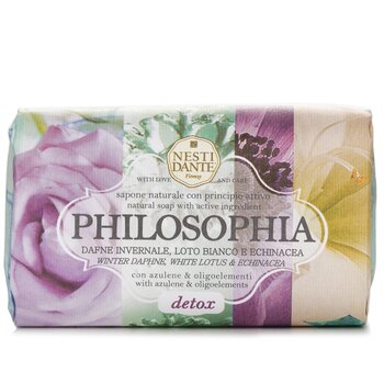 Nesti Dante Philosophia天然香皂-排毒-冬達芙妮，白蓮和紫錐菊及Azulene和Oligoelements (Philosophia Natural Soap - Detox - Winter Daphne, White Lotus & Echinacea With Azulene & Oligoelements)