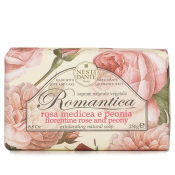 浪漫生活活力香皂 - 佛羅倫薩玫瑰和牡丹 (Romantica Exhilarating Natural Soap - Florentine Rose & Peony)