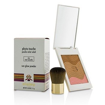 Sisley Phyto Touche防曬粉餅-＃Trio Miel Cannelle (Phyto Touche Sun Glow Powder With Brush - # Trio Miel Cannelle)