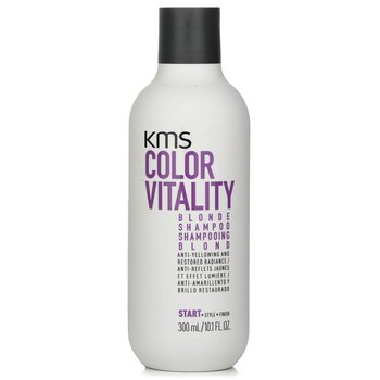 KMS California 顏色活力金發洗髮露（抗泛黃和恢復光澤） (Color Vitality Blonde Shampoo (Anti-Yellowing and Restored Radiance))