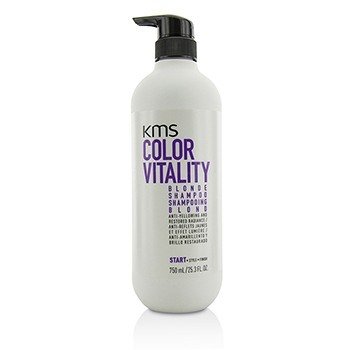KMS California 顏色活力金發洗髮露（抗泛黃和恢復光澤） (Color Vitality Blonde Shampoo (Anti-Yellowing and Restored Radiance))
