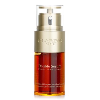 Clarins 雙重精華液（液壓+脂質系統）完全控制年齡的濃縮液 (Double Serum (Hydric + Lipidic System) Complete Age Control Concentrate)