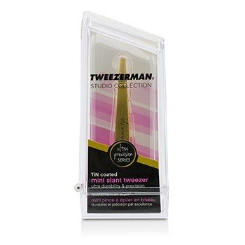 Tweezerman 迷你斜鑷超精密（鍍錫）（Studio系列） (Mini Slant Tweezer Ultra Precision (Tin Coated) (Studio Collection))