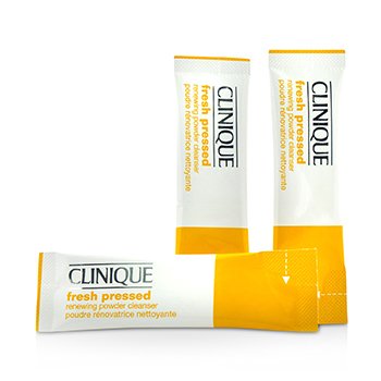 Clinique 含純維生素C的新鮮按壓更新粉底清潔劑-所有皮膚類型 (Fresh Pressed Renewing Powder Cleanser with Pure Vitamin C - All Skin Types)