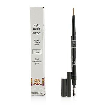 Sisley Phyto Sourcils設計3合1眉筆建築師鉛筆-＃2 Chatain (Phyto Sourcils Design 3 In 1 Brow Architect Pencil - # 2 Chatain)