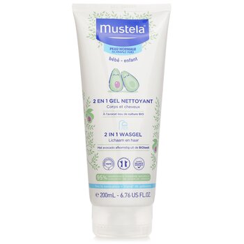 Mustela 2合1身體和頭髮清潔凝膠-普通皮膚 (2 In 1 Body & Hair Cleansing gel - For Normal Skin)