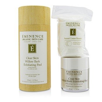 Eminence 透明的柳樹皮去角質去皮（35粒雙重紋理的棉花彈） (Clear Skin Willow Bark Exfoliating Peel (with 35 Dual-Textured Cotton Rounds))
