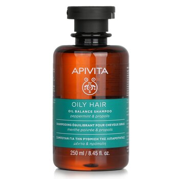 Apivita 薄荷和蜂膠精油洗髮露（油性髮質） (Oil Balance Shampoo with Peppermint & Propolis (For Oily Hair))