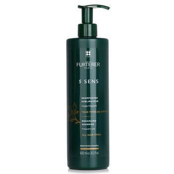 Rene Furterer 5感覺增強洗髮水-經常使用，所有頭髮類型（沙龍產品） (5 Sens Enhancing Shampoo - Frequent Use, All Hair Types (Salon Product))