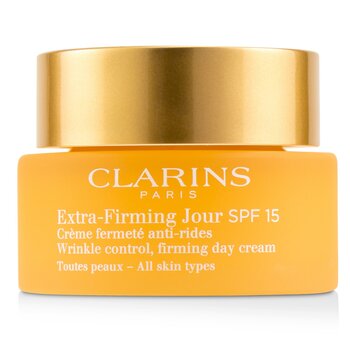 Clarins 極致修護抗皺，緊實日霜SPF 15-所有皮膚類型 (Extra-Firming Jour Wrinkle Control, Firming Day Cream SPF 15 - All Skin Types)