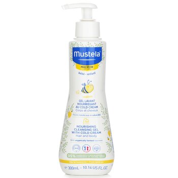 Mustela 滋養潔面者哩，冷霜適合頭髮和身體-乾燥皮膚 (Nourishing Cleansing Gel with Cold Cream For Hair & Body - For Dry Skin)