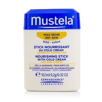 Mustela 冷霜滋養棒（嘴唇和臉頰）- 乾燥皮膚 (Nourishing Stick With Cold Cream (Lips & Cheeks) - For Dry Skin)
