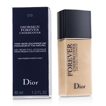 Christian Dior Diorskin Forever Undercover 24H耐磨全覆蓋水性粉底液-＃010 Ivory (Diorskin Forever Undercover 24H Wear Full Coverage Water Based Foundation - # 010 Ivory)