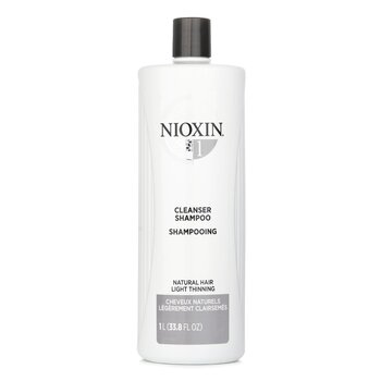 Nioxin 潔淨系統1 洗髮露 (原生髮質, 輕度稀疏) (Derma Purifying System 1 Cleanser Shampoo (Natural Hair, Light Thinning))