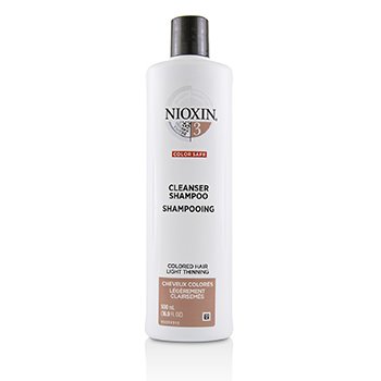 Nioxin Derma Purification System 3潔面乳洗髮水（染髮，淡化，顏色安全） (Derma Purifying System 3 Cleanser Shampoo (Colored Hair, Light Thinning, Color Safe))