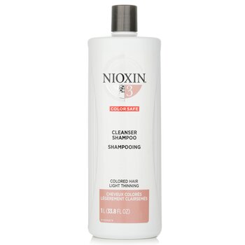 Nioxin Derma Purification System 3潔面乳洗髮水（染髮，淡化，顏色安全） (Derma Purifying System 3 Cleanser Shampoo (Colored Hair, Light Thinning, Color Safe))