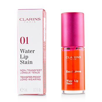 Clarins 水潤唇彩-＃01 Rose Water (Water Lip Stain - # 01 Rose Water)