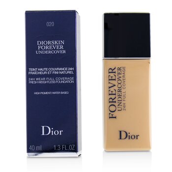 Diorskin Forever Undercover 24H持久全覆蓋水性粉底液-＃020淺米色 (Diorskin Forever Undercover 24H Wear Full Coverage Water Based Foundation - # 020 Light Beige)