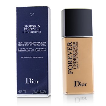 Christian Dior Diorskin Forever Undercover 24H耐磨全覆蓋水性粉底-＃022 Cameo (Diorskin Forever Undercover 24H Wear Full Coverage Water Based Foundation - # 022 Cameo)