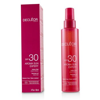 Decleor 香薰防曬專家夏季身體和頭髮用油SPF 30 (Aroma Sun Expert Summer Oil For Body & Hair SPF 30)