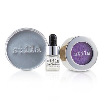 Stila 華麗金屬箔修飾眼影，全天候迷你型液體眼部底漆-＃金屬紫 (Magnificent Metals Foil Finish Eye Shadow With Mini Stay All Day Liquid Eye Primer - # Metallic Violet)