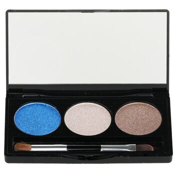 烤奶油釉三重奏Eyshadow調色板用刷-＃Sandy Lagoon (Baked Cream Glaze Trio Eyshadow Palette With Brush - # Sandy Lagoon)