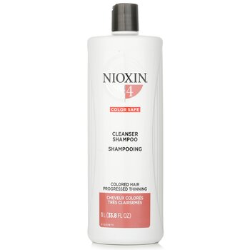 Nioxin Derma Purification System 4潔面乳洗髮水（染髮，漸層稀發，安全上色） (Derma Purifying System 4 Cleanser Shampoo (Colored Hair, Progressed Thinning, Color Safe))