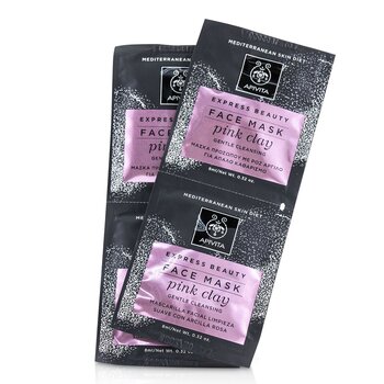 Apivita Express Beauty面膜，粉紅色粘土（溫和清潔） (Express Beauty Face Mask with Pink Clay (Gentle Cleansing))