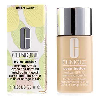 Clinique 更好的妝容SPF15（乾性組合至油性組合）-CN 0.75奶油凍 (Even Better Makeup SPF15 (Dry Combination to Combination Oily) - CN 0.75 Custard)